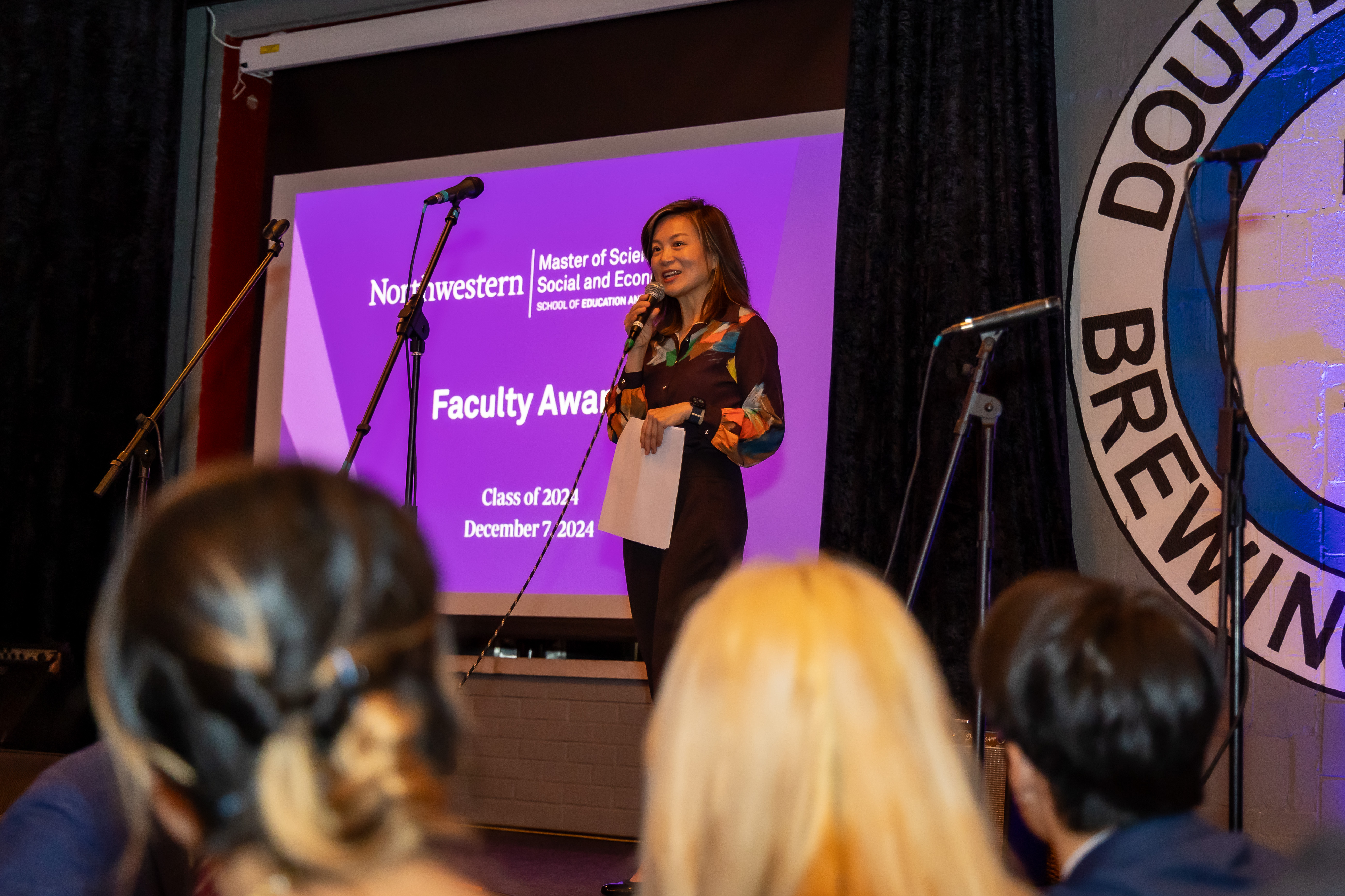Faculty awards ceremony with MSSEP students